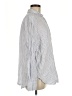 Gap 100% Linen Stripes Blue Long Sleeve Button-Down Shirt Size M (tall) - photo 4