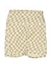 WILO Checkered-gingham Ivory Athletic Shorts Size S - photo 1