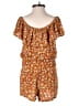 Polly & Esther 100% Rayon Floral Orange Romper Size M - photo 2