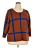 Ashley Stewart Plaid Brown Pullover Sweater Size 28W - photo 1