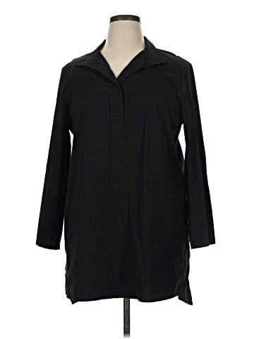 Lafayette 148 New York 3/4 Sleeve Button-Down Shirt (view 1)