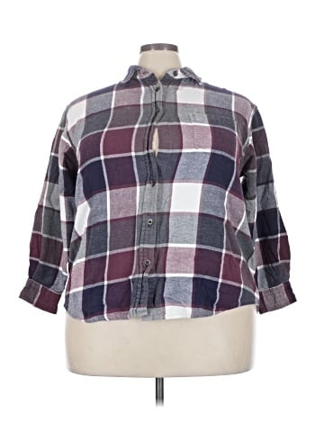 Krazy Kat 3/4 Sleeve Button-Down Shirt (view 1)