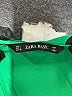 Zara Basic Green 3/4 Sleeve Blouse Size L - photo 7