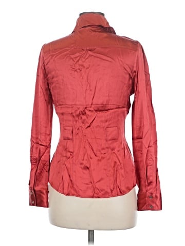 Bebe Long Sleeve Silk Top (view 2)