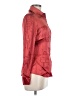 Bebe Burgundy Long Sleeve Silk Top Size M - photo 4