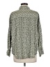 MNG Animal Print Green Long Sleeve Button-Down Shirt Size 8 - photo 2