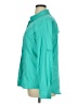 Reel Legends 100% Polyester Solid Teal Long Sleeve Blouse Size 1X - photo 5