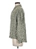 MNG Animal Print Green Long Sleeve Button-Down Shirt Size 8 - photo 5