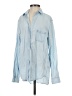 Grayson 100% Lyocell Blue Long Sleeve Blouse Size Sm (2) - photo 1