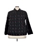 Cj Banks 100% Cotton Print Black Jacket Size 3X - photo 1