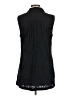 Dennis by Dennis Basso Black Sleeveless Button-Down Shirt Size 12 - photo 2