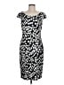 David Meister 100% Polyester Graphic Black Cocktail Dress Size 8 - photo 1