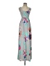 Entro Floral Gray Casual Dress Size XXS (estimated) - photo 1