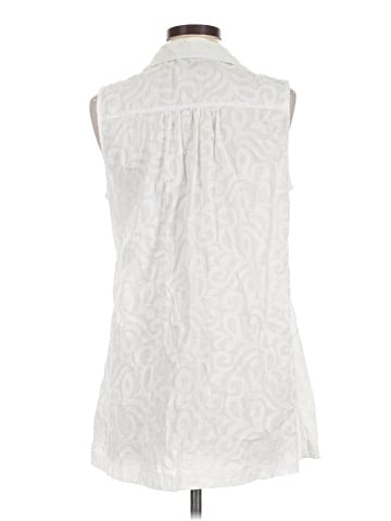 Dennis by Dennis Basso Sleeveless Button-Down Shirt (view 2)