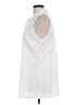 Dennis by Dennis Basso Ivory Sleeveless Button-Down Shirt Size 12 - photo 5