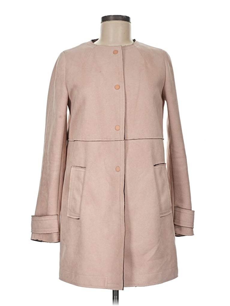 Pre-owned Zara Basic Trenchcoat In Tan