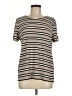 Calvin Klein Stripes Tan Short Sleeve Top Size M - photo 1