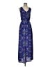 Everly Paisley Blue Casual Dress Size S - photo 1