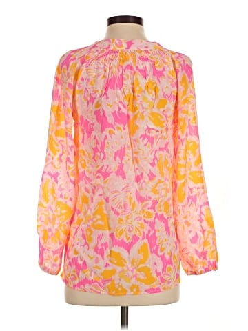 Lilly Pulitzer 3/4 Sleeve Silk Top (view 2)