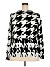 Ashley Stewart Houndstooth Black Pullover Sweater Size 22 Plus - photo 2