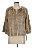 BLANK 100% Polyester Gold Faux Fur Jacket Size M - photo 1