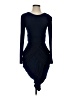 MIKAEL AGHAL 100% Polyester Solid Blue Cocktail Dress Size 2 - photo 1