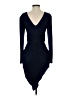 MIKAEL AGHAL 100% Polyester Solid Blue Cocktail Dress Size 2 - photo 2
