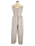 Liberty Love 100% Polyester Chevron-herringbone Ivory Jumpsuit Size XXL - photo 1