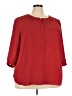 Not Your Daughter's Jeans Red 3/4 Sleeve Blouse Size 2X - photo 1