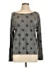 Current/Elliott Stars Gray Long Sleeve T-Shirt Size Lg (3) - photo 1