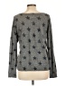 Current/Elliott Stars Gray Long Sleeve T-Shirt Size Lg (3) - photo 2