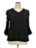 Cato Black 3/4 Sleeve Top Size 18 - photo 1