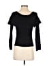 Milly Black 3/4 Sleeve Top Size S - photo 2
