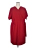 Bobeau Solid Red Casual Dress Size 2X - photo 1