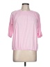 Simple Flavor Pink Short Sleeve Blouse Size L - photo 1
