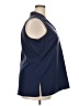 Foxcroft Blue Sleeveless Button-Down Shirt Size 18 - photo 4