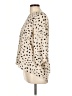 Papermoon 100% Polyester Animal Print Ivory Long Sleeve Blouse Size L - photo 5