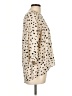 Papermoon 100% Polyester Animal Print Ivory Long Sleeve Blouse Size L - photo 4
