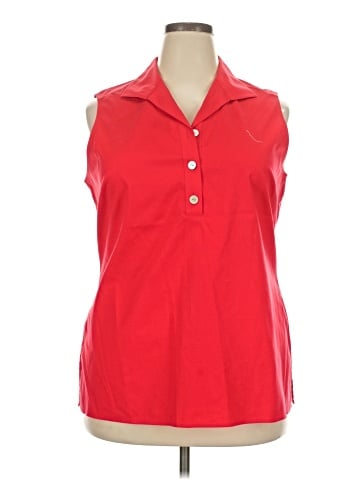 Foxcroft Sleeveless Button-Down Shirt (view 1)