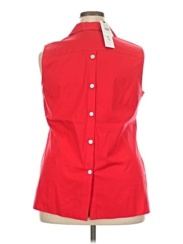 Foxcroft Sleeveless Button-Down Shirt (view 2)
