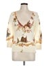 Moth 100% Cotton Ivory Cardigan Size L - photo 1