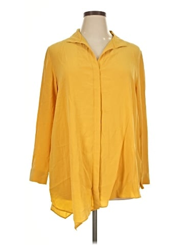 Lafayette 148 New York 3/4 Sleeve Silk Top (view 1)