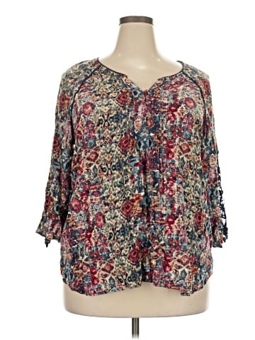 Intro 3/4 Sleeve Blouse (view 1)