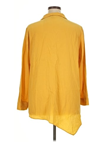 Lafayette 148 New York 3/4 Sleeve Silk Top (view 2)