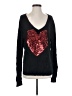 Wildfox Hearts Black Pullover Sweater Size XS - photo 1