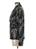 Nicole Miller Animal Print Silver Long Sleeve Blouse Size L - photo 5