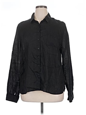 Garnet Hill Long Sleeve Button-Down Shirt (view 1)