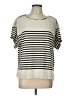 Max Studio Ivory Short Sleeve T-Shirt Size L - photo 1