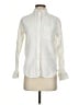 Athleta 100% Linen Ivory Long Sleeve Button-Down Shirt Size XXS - photo 1