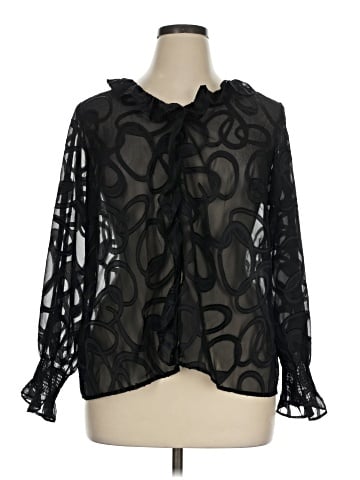 Simonton Says Long Sleeve Blouse (view 1)